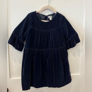 Excellent condition girls navy velvet Gymboree dress sz 4